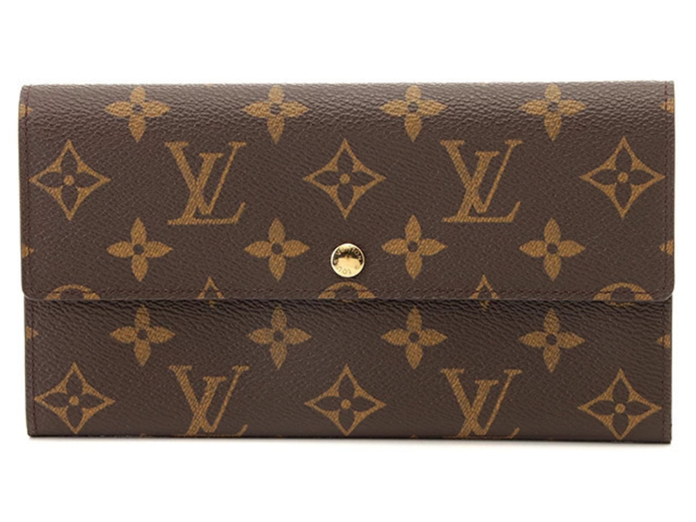 LOUIS VUITTON Pochette Portemonnaie Credit Long Wallet Monogram